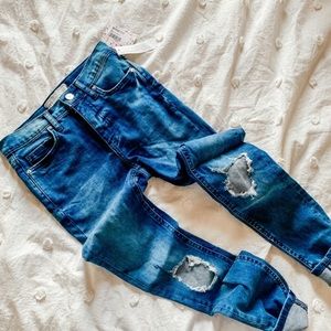 new ✨ free people busted knee skinny ankle jeans